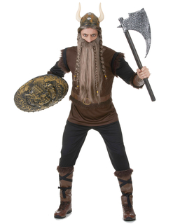  Déguisement Viking effet cuir Homme, fig. 1 