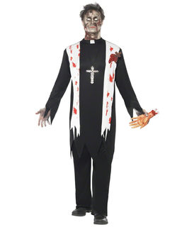  Déguisement zombie religieux homme Halloween, fig. 1 