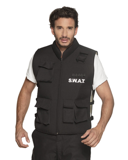  SWAT-Weste Polizei-Uniform für Herren schwarz, fig. 1 