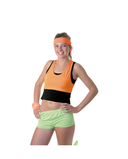  Mini short vert fluo femme, fig. 1 