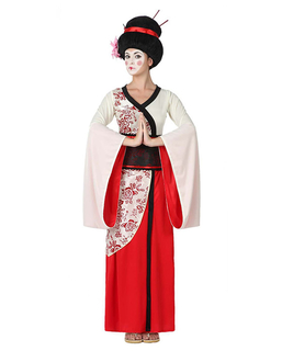  Rot-weißes Geisha-Kostüm für Damen, fig. 1 