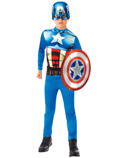  Captain America™ Lizenz Marvel-Kostüm für Kinder blau-rot-weiss, fig. 1 