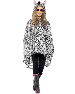  Zebra-Poncho für Erwachsene, fig. 1 