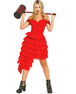  Harlekin-Kostüm Halloween-Kleid rot, fig. 1 