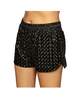  Glänzende schwarze sportliche Damenshorts, fig. 1 