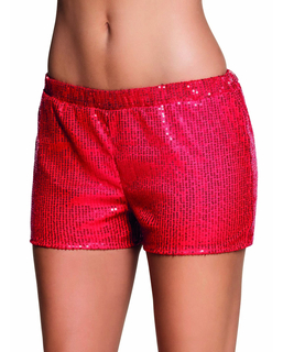  Damen-Shorty mit Pailletten in Rot, fig. 1 