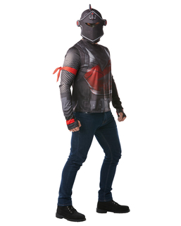  Black Knight™-Fortnite Kostüm für Erwachsene grau-rot, fig. 1 