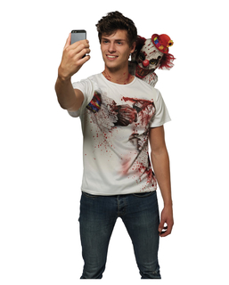  T-shirt selfie clown effayant adulte, fig. 1 