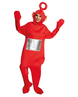  Teletubbies™-Po Kostüm Lizenzartikel für Erwachsene rot, fig. 1 