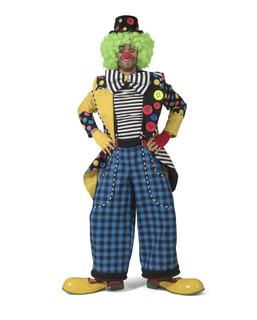  Clown-Jacke Herren-Frack Kostümzubehör mit Fliege bunt, fig. 1 