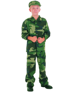  Déguisement militaire camouflage garçon, fig. 1 