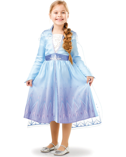  Elsa Frozen 2™-Kostüm für Mädchen Lizenz-Kostüm blau-lila, fig. 1 