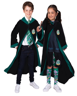  Slyterin-Umhang Harry Potter™ für Kinder schwarz-grün, fig. 1 