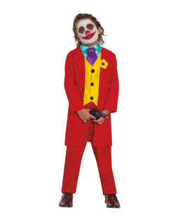  Clown-Kostüm für Jungen Zirkus-Kostüm Arthur rot-gelb, fig. 1 