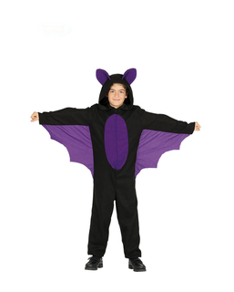  Kleine Fledermaus-Kostüm für Jungen Halloween schwarz-lila, fig. 1 