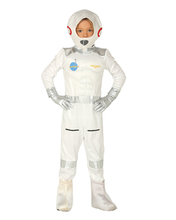  Astronauten-Kinderkostüm Weltall-Overall Karneval weiss, fig. 1 