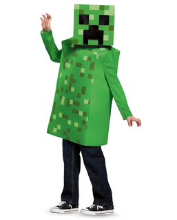  Schlingpflanze Wet Minecraft™-Kostüm für Kinder Videospielfigur grün-schwarz, fig. 1 