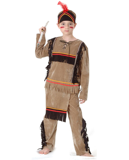  Indianer-Kostüm für Jungen 3-teilig beige, fig. 1 