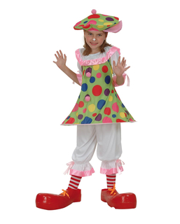  Déguisement clown à pois colorés fille, fig. 1 