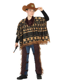  Déguisement de cowboy avec poncho garçon, fig. 1 