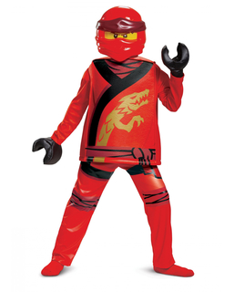  Ninjago Kai™-Kinderkostüm Lego™ für Fasching rot, fig. 1 