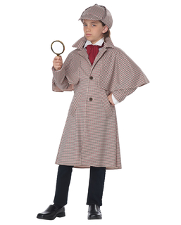  Sherlock Detektiv-Kostüm für Kinder braun-beige, fig. 1 