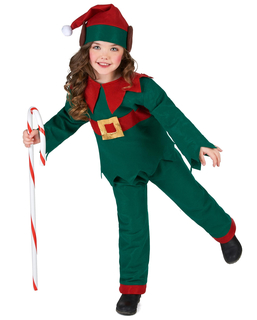  Déguisement elfe de Noël vert enfant, fig. 1 