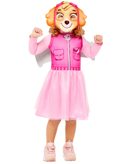  Skye™ Paw Patrol Kostüm für Mädchen Lizenz-Verkleidung rosa-hellbraun, fig. 1 