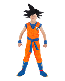  Son Goku™-Dragonball Z-Lizenzkostüm für Kinder orange-blau, fig. 1 