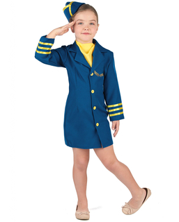  Déguisement uniforme hôtesse de l'air fille, fig. 1 