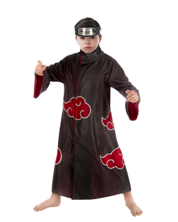  Itachi™-Kostüm für Jungen Naruto™ schwarz-rot-silber, fig. 1 