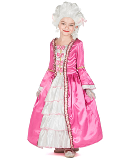  Marie Antoinette-Mädchenkostüm Barock-Verkleidung pink-weiss, fig. 1 