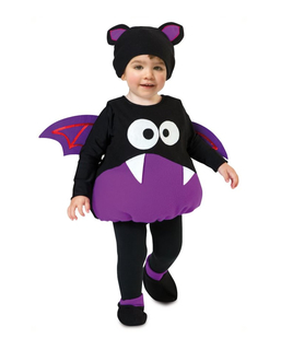  Süßes Fledermaus-Kostüm für Kleinkinder Halloween lila-schwarz, fig. 1 