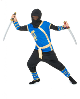  Blau-schwarzes Ninja-Kostüm, fig. 1 