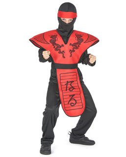  Déguisement ninja dragon rouge garçon, fig. 1 