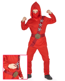  Rotes Stern-Ninja-Kostüm für Jungen, fig. 1 