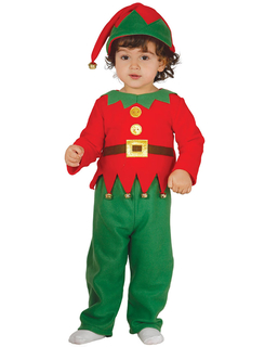  Déguisement classique petit lutin de Noël bébé, fig. 1 