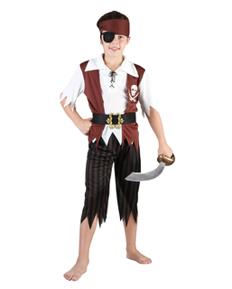  Déguisement pirate noir et blanc garçon, fig. 1 