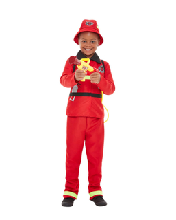  Feuerwehr-Kostüm für Jungen rot, fig. 1 