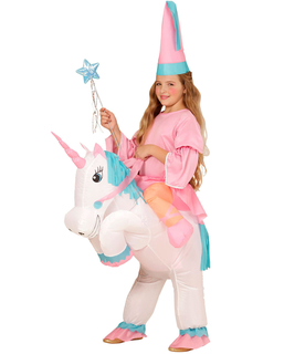  Déguisement princesse à dos de licorne gonflable fille, fig. 1 