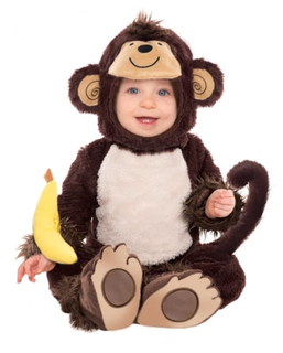  Weiches Affenkostüm für Babys mit Mütze und Banane, fig. 1 