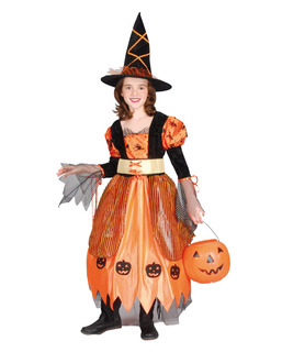  Hexen-Kinderkostüm für Halloween schwarz-orangefarben, fig. 1 