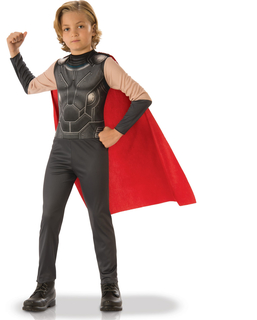  Thor™ Kostüm für Kinder Lizenzprodukt grau-rot, fig. 1 