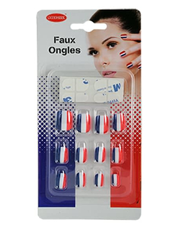  Faux ongles supporter France femme, fig. 1 