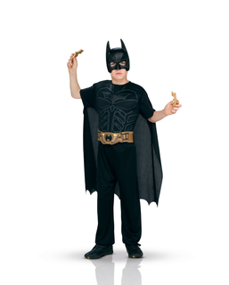  Batman™-Kostüm für Jungen mit Accessoires Faschings-Set schwarz-gold, fig. 1 