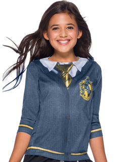  Hufflepuff™-Zauberschüler-Uniform für Mädchen Harry Potter™-Lizenz blau-weiß-goldfarben, fig. 1 