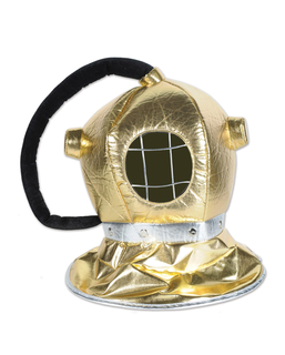  Taucherhelm Kostümzubehör für Erwachsene gold, fig. 1 