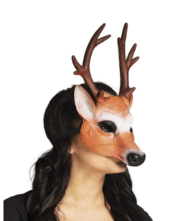  Hirsch-Maske für Erwachsene Tiermaske für Fasching braun, fig. 1 