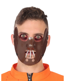  Kannibalen-Makse für Erwachsene Halloween-Zubehör braun, fig. 1 