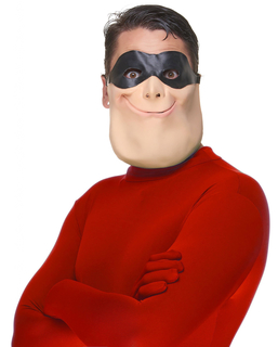  Superhelden-Halbmaske aus Latex für Erwachsene, fig. 1 